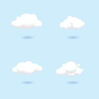 Cloud 3d soft icon design illustration vector