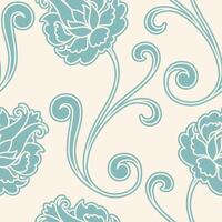 multi color floral design pattern vector