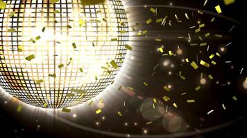 3D animated disco ball video