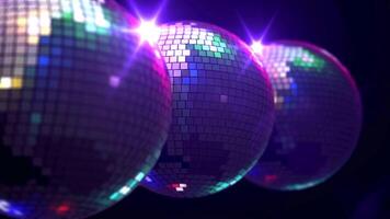 3D animated disco ball video