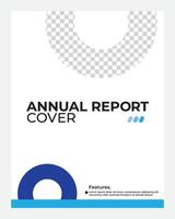 annual cover template design vector