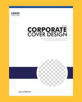 annual cover template design vector