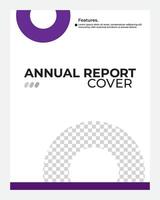 annual cover template design vector