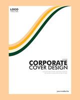 annual cover template design vector