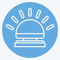 Icon Reception Bell. related to Ring symbol. blue eyes style. simple design editable. simple illustration vector