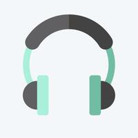 Icon Music. related to Podcast symbol. flat style. simple design editable. simple illustration vector