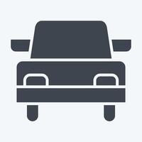 Icon Wedding Car. related to Ring symbol. glyph style. simple design editable. simple illustration vector