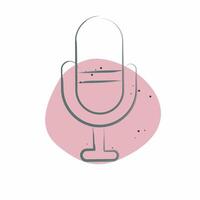 Icon Favourite. related to Podcast symbol. Color Spot Style. simple design editable. simple illustration vector