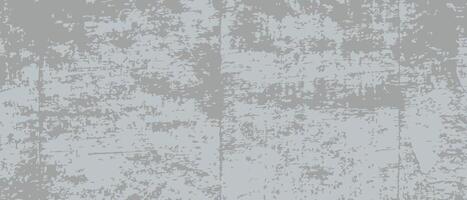 Abstract grunge textured horizontal background in shades of gray and blue, old shabby texture. vector