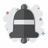 Icon Bell. related to Ring symbol. comic style. simple design editable. simple illustration vector