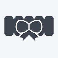 Icon Garter. related to Ring symbol. glyph style. simple design editable. simple illustration vector