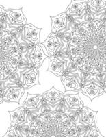 Lace pattern Mandalas. Coloring page. vector