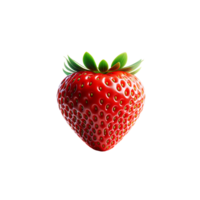 ai généré fraise isolé sur Contexte. png des fruits transparent Contexte.