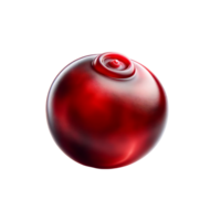 AI generated Cranberry isolated on Background. PNG Fruits Transparent Background