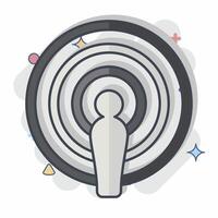 Icon Podcast. related to Podcast symbol. comic style. simple design editable. simple illustration vector