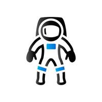 Astronaut icon in duo tone color. Space protective gear vector