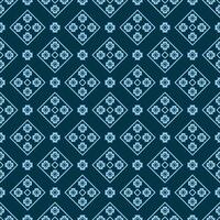 asian monochrome floral geometric fabric pattern vector