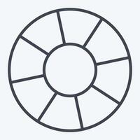 Icon Float. related to Ring symbol. line style. simple design editable. simple illustration vector