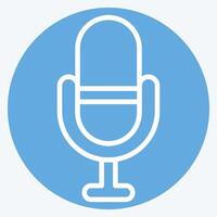 Icon Favourite. related to Podcast symbol. blue eyes style. simple design editable. simple illustration vector