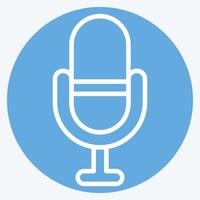 Icon Favourite. related to Podcast symbol. blue eyes style. simple design editable. simple illustration vector