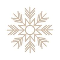 snowflake isolated on white vector