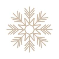 snowflake isolated on white vector