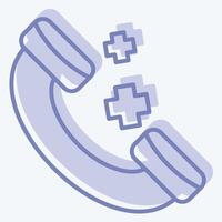 Icon Phone Call. related to Ring symbol. two tone style. simple design editable. simple illustration vector