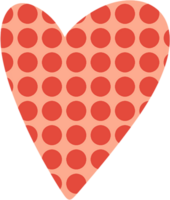 Red heart clipart png isolated