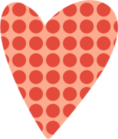 rood hart clip art PNG geïsoleerd