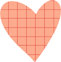 rojo corazón clipart png aislado