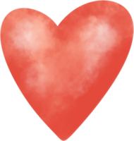 rosso cuore clipart png isolato