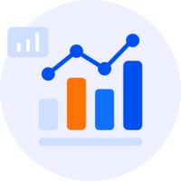 bar Diagram modern ikon illustration png