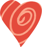 rood hart clip art PNG geïsoleerd