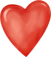 Red heart clipart png isolated