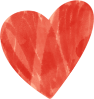 Red heart clipart png isolated