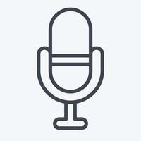 Icon Favourite. related to Podcast symbol. line style. simple design editable. simple illustration vector