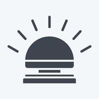 Icon Reception Bell. related to Ring symbol. glyph style. simple design editable. simple illustration vector