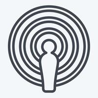 Icon Podcast. related to Podcast symbol. line style. simple design editable. simple illustration vector