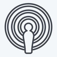 Icon Podcast. related to Podcast symbol. line style. simple design editable. simple illustration vector