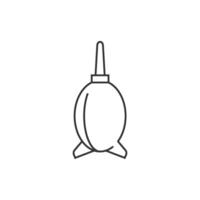 Blower icon in thin outline style vector