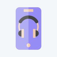 icono aplicación relacionado a podcast símbolo. plano estilo. sencillo diseño editable. sencillo ilustración vector