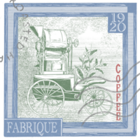 Coffee fabrique postage png