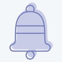 Icon Bell. related to Ring symbol. two tone style. simple design editable. simple illustration vector