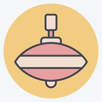 Icon Whirligig. related to Ring symbol. color mate style. simple design editable. simple illustration vector