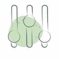 Icon Music Adjuster. related to Podcast symbol. Color Spot Style. simple design editable. simple illustration vector