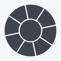 Icon Float. related to Ring symbol. glyph style. simple design editable. simple illustration vector