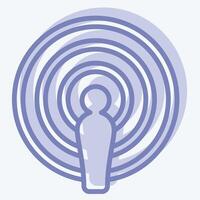 Icon Podcast. related to Podcast symbol. two tone style. simple design editable. simple illustration vector