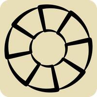 Icon Float. related to Ring symbol. hand drawn style. simple design editable. simple illustration vector