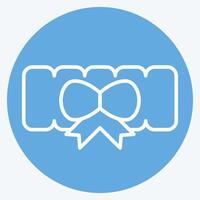 Icon Garter. related to Ring symbol. blue eyes style. simple design editable. simple illustration vector