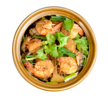 Baked Shrimp with vermicelli isolated png